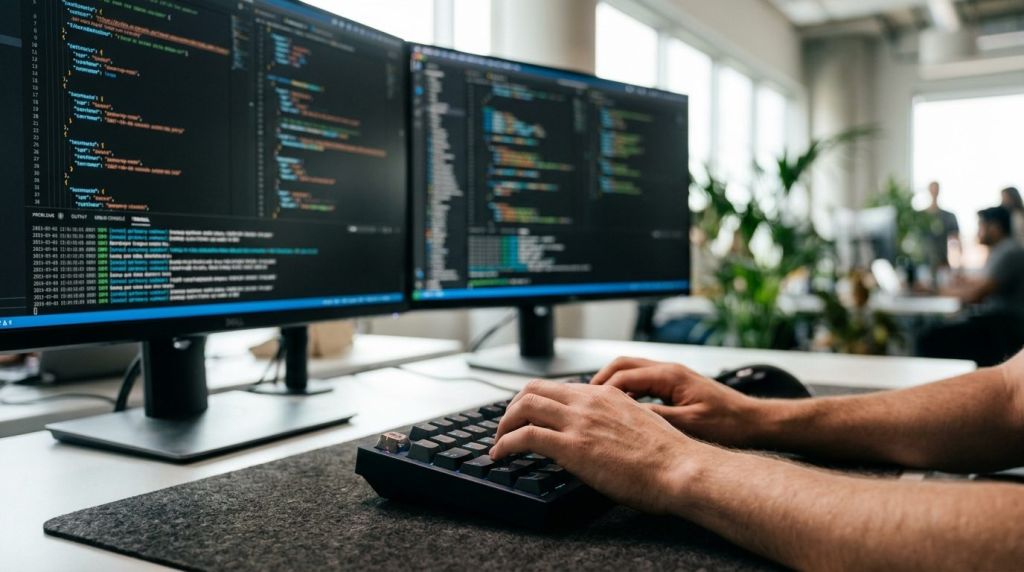 Software engineer configuring secure API middleware and data orchestration pipelines for enterprise AI workflow automation.